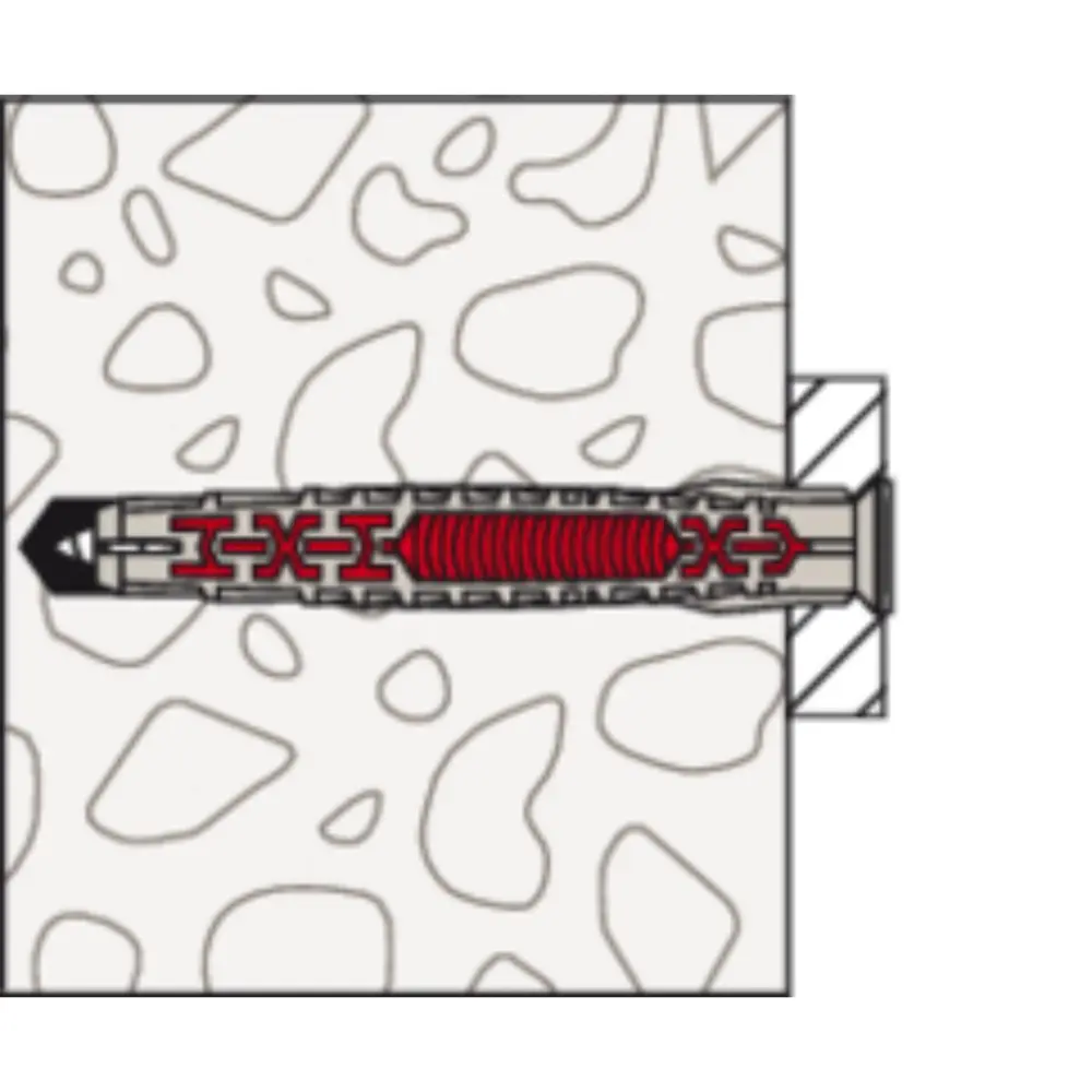 Fischer Langschaftdübel DuoXpand 8x80 T mit Senkkopfschraube