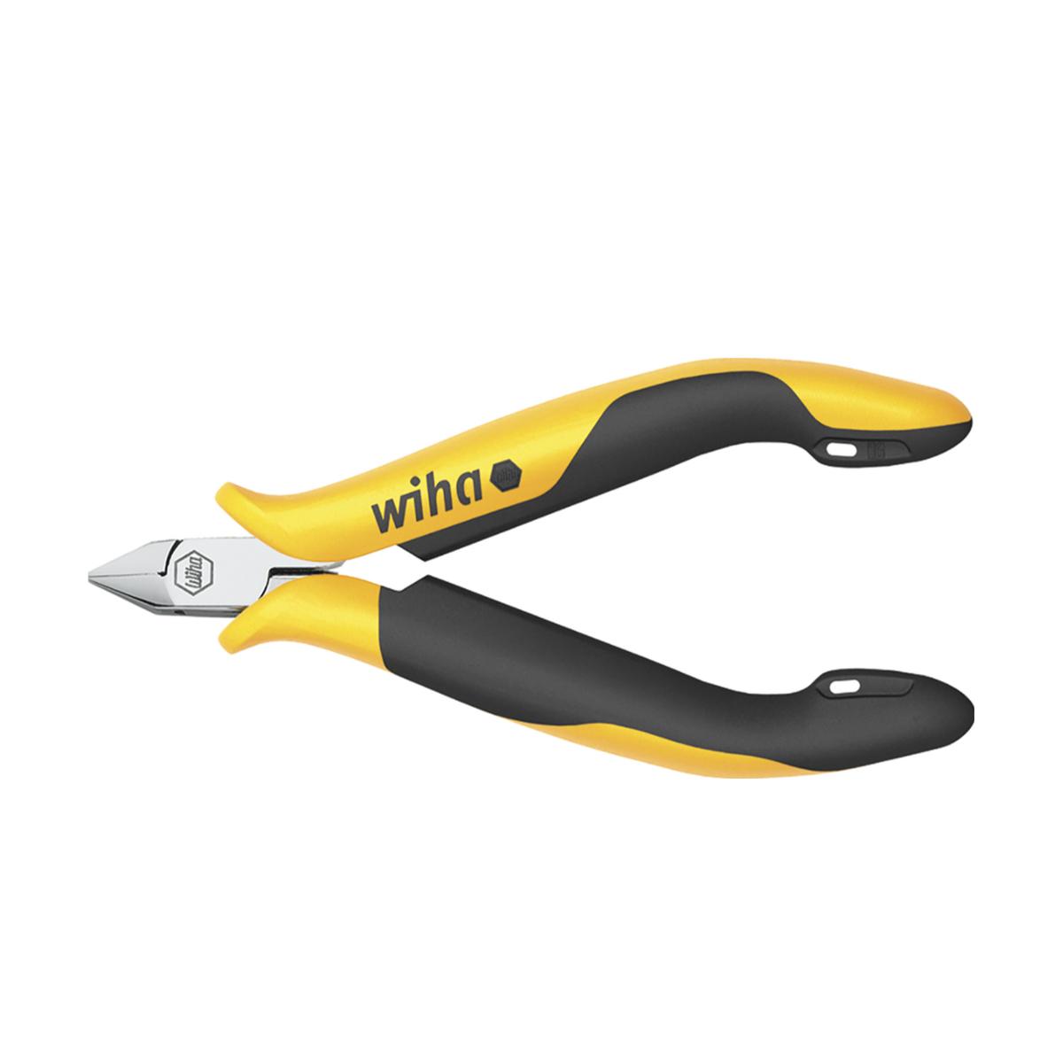 Wiha Seitenschneider Professional ESD schmaler, spitzer Kopf mit kleiner Wate - 5 Stück