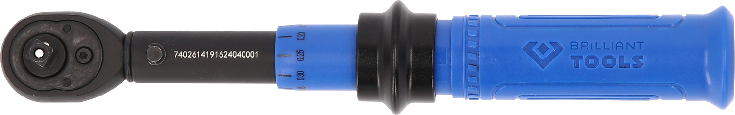 Brilliant Tools 1/4" Ratschen-Drehmomentschlüssel umschaltbar, 1-5 Nm