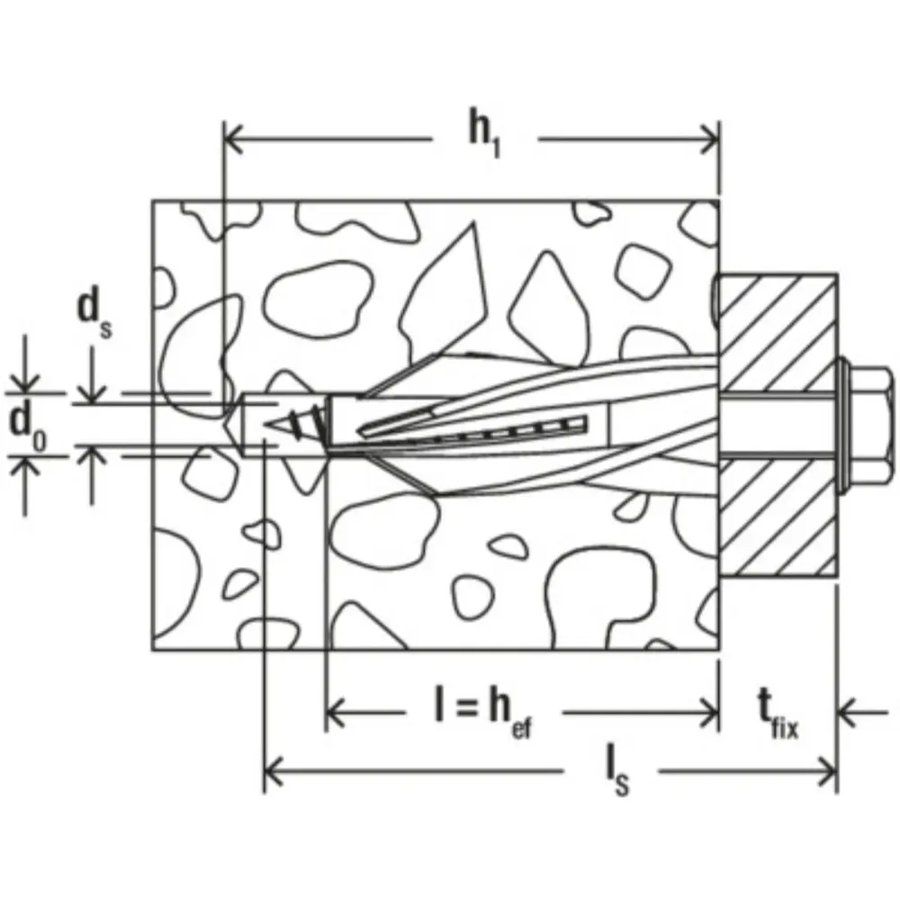 Fischer Gasbetondübel GB 8