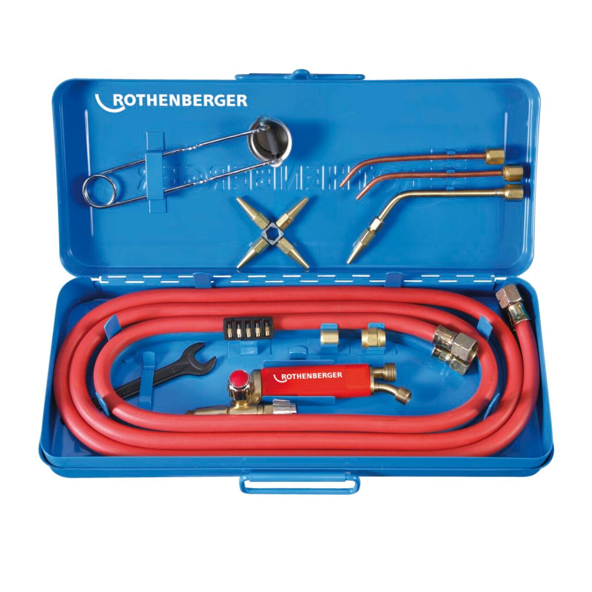 Rothenberger Autogen - Lötgerät ALLGAS 2000 Garnitur, 0, 2 - 5mm -18 teiliges Set