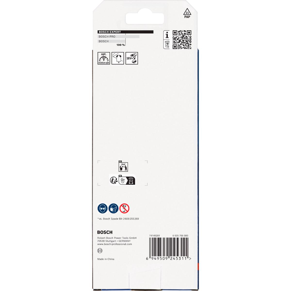 Bosch EXPERT Self Cut Speed Flachfräsbohrer-Set, 14/16/18/20/22/25/24/32, 6-teiliges Set