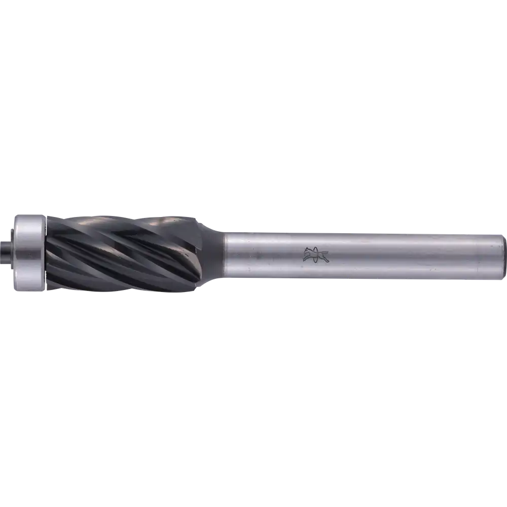 PFERD TOOLS Hartmetall Hochleistungsfrässtift ALU Zylinder ZYA Ø 10x19mm Schaft-Ø 6mm HICOAT besch.mit Kugellager Anfas/Entgratarbeiten Robotereinsatz