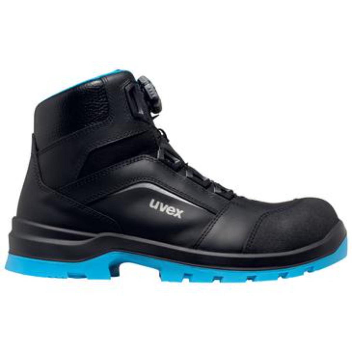 uvex 2 xenova BOA Sicherheitsschuh Stiefel S3, schwarz-blau