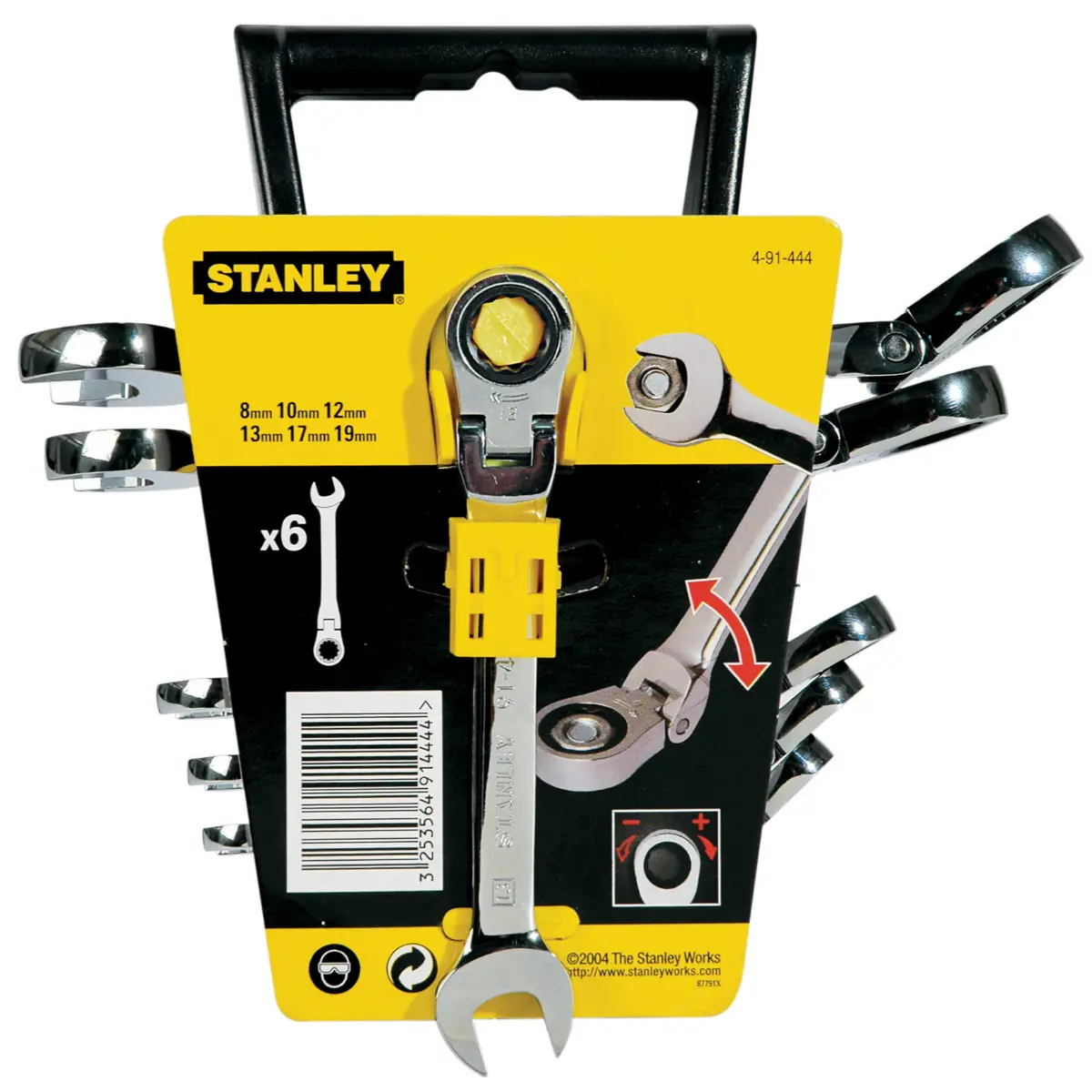 STANLEY Ringmaulschlüssel-Set 6-teilig 8-10-12-13-17-19mm Maxi-Drive-Plus-Profil