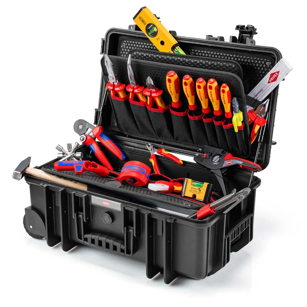 KNIPEX Werkzeugkoffer Robust26 Move Elektro 22-teilig 550 mm
