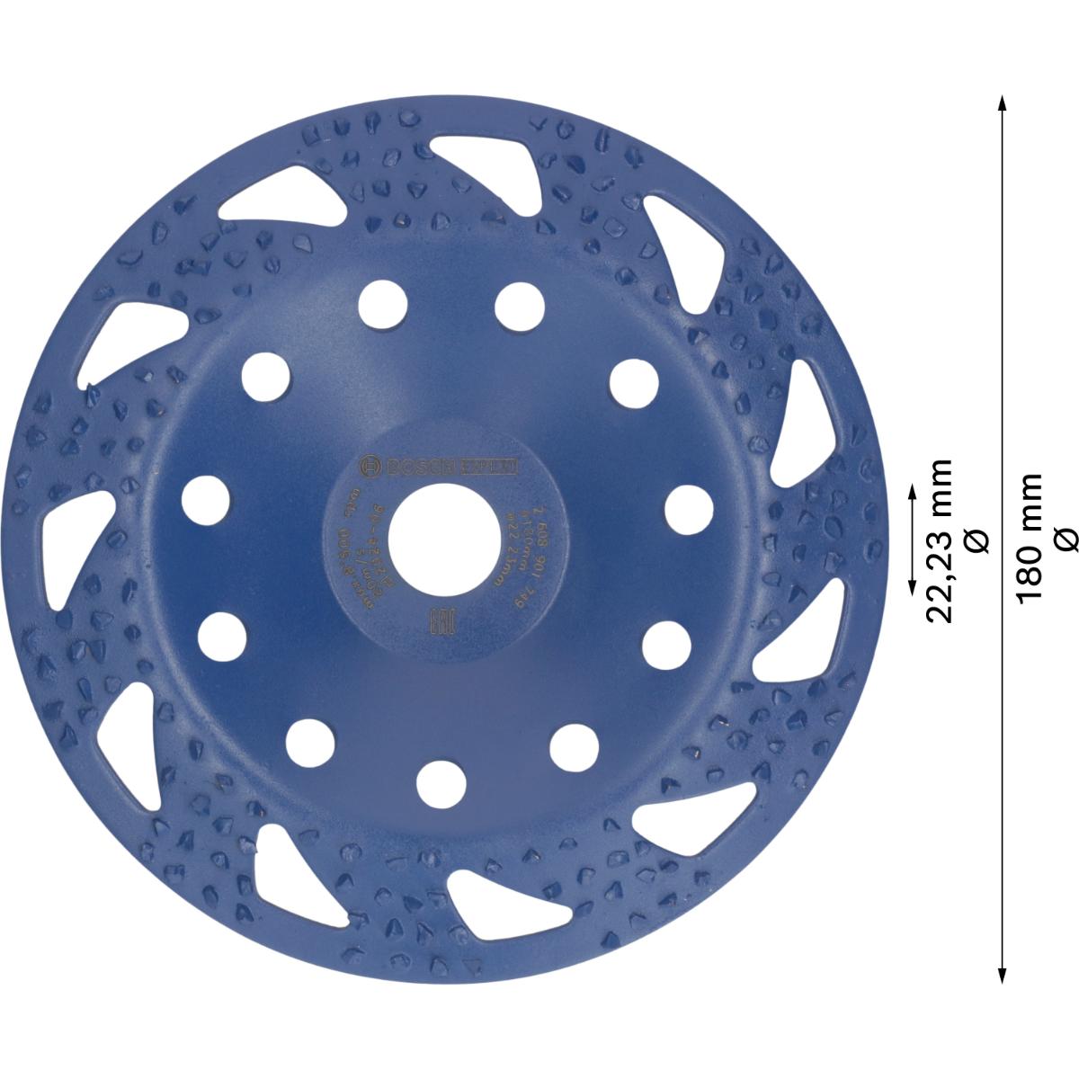Bosch EXPERT Multi Material Carbide-Topfscheibe grob 180 mm, 22,23 mm