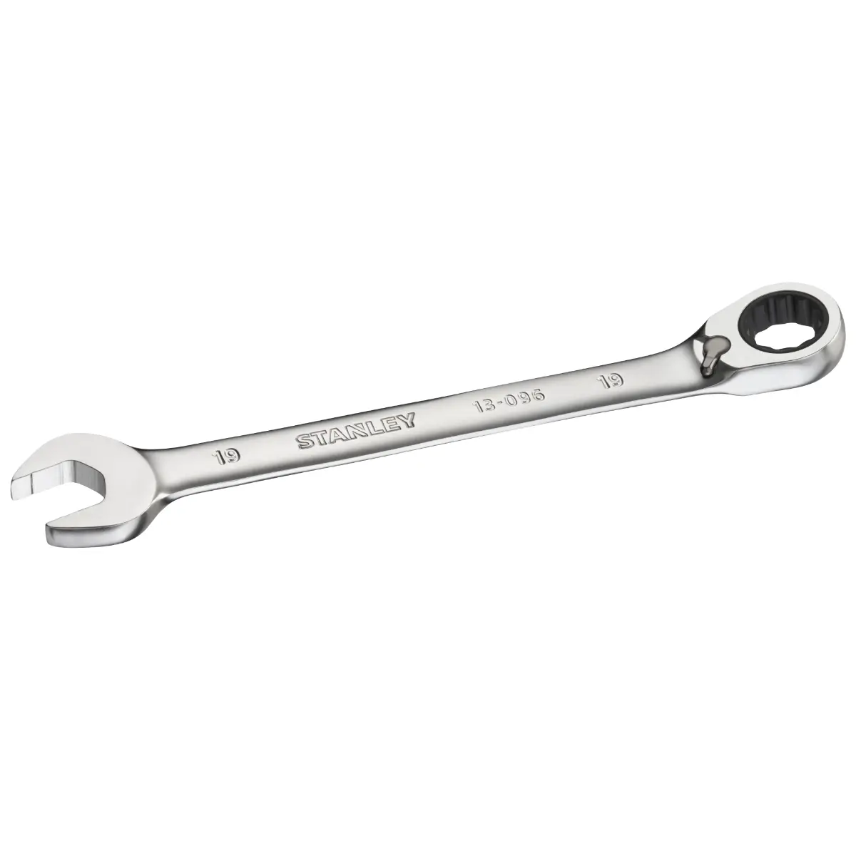 STANLEY FATMAX Ringmaulschlüssel mit Ratsche 19 mm, 72 Zähne, 12-Kant, 15° gekröpft