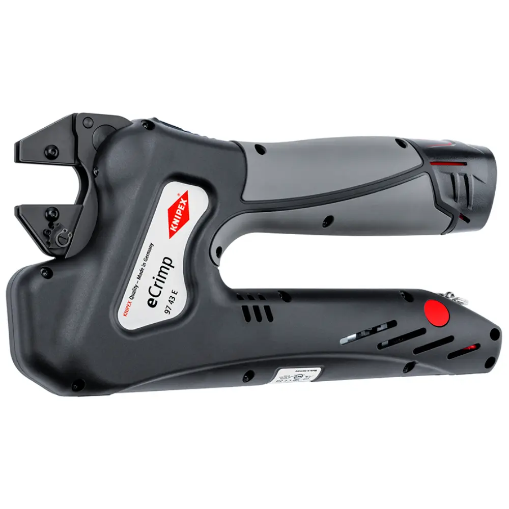 KNIPEX eCrimp Elektromechanische Crimp-Systemzange für auswechselbare Crimpeinsätze 270 mm