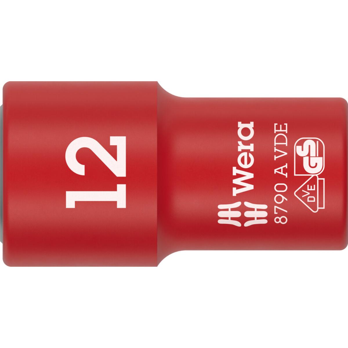05005938001we Wera 8790 A VDE Zyklop-Steckschlüsseleinsatz, isoliert, mit 1/4 zoll-Antrieb, 12 x 41 mm