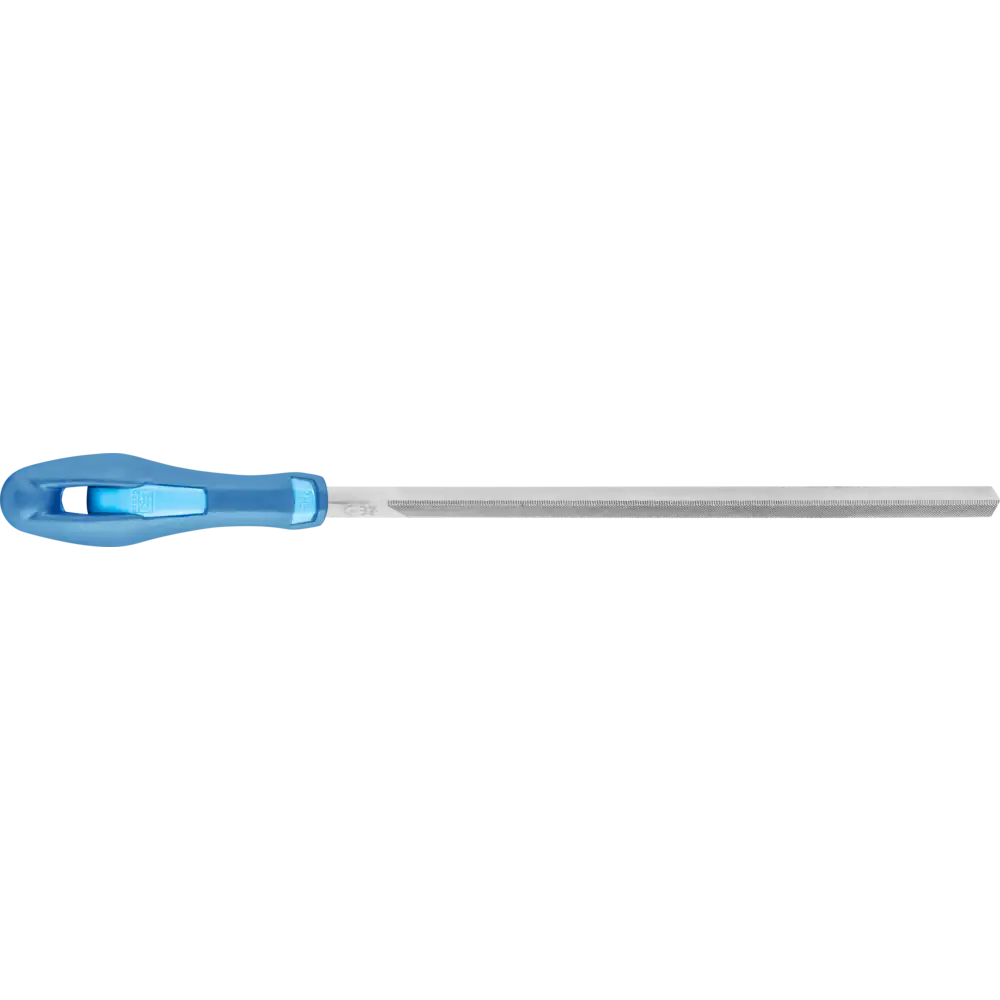PFERD TOOLS Feinsägefeile mit Heft Dreikant 110mm Hieb 2 universell zum Schärfen
