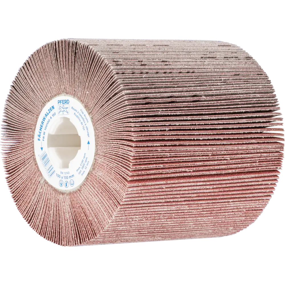 PFERD TOOLS Fächerschleifwalze zum universellen Einsatz auf Walzenantrieben