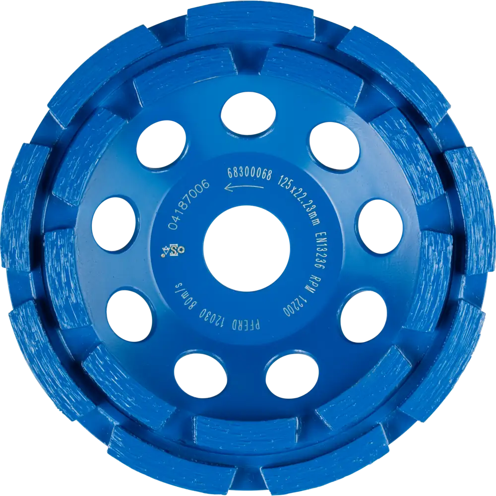 PFERD TOOLS Diamant-Teller DCW 2R (zweireihig) PSF für Beton und Estrich