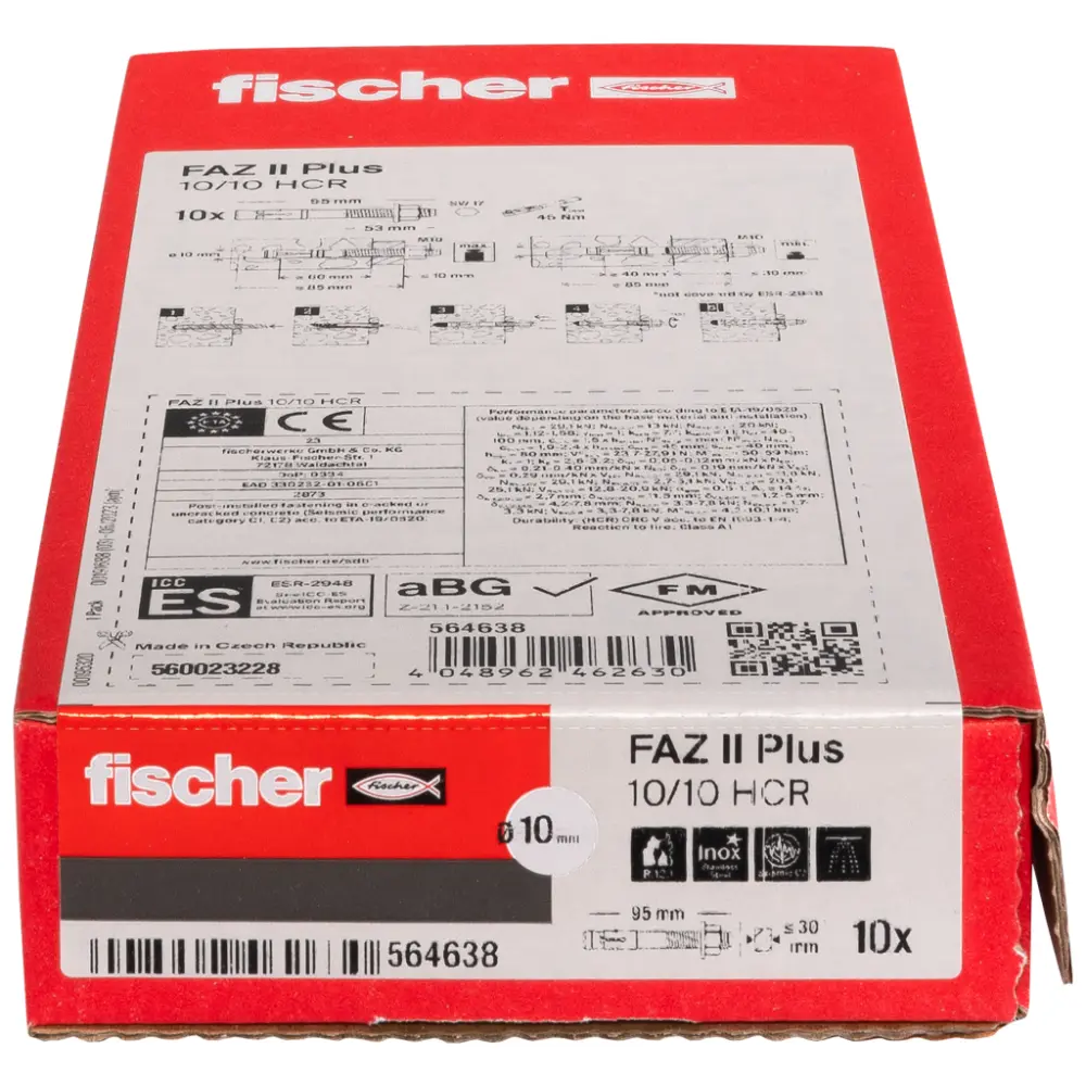 Fischer Bolzenanker FAZ II Plus 10/10 HCR hochkorrosionsbeständig