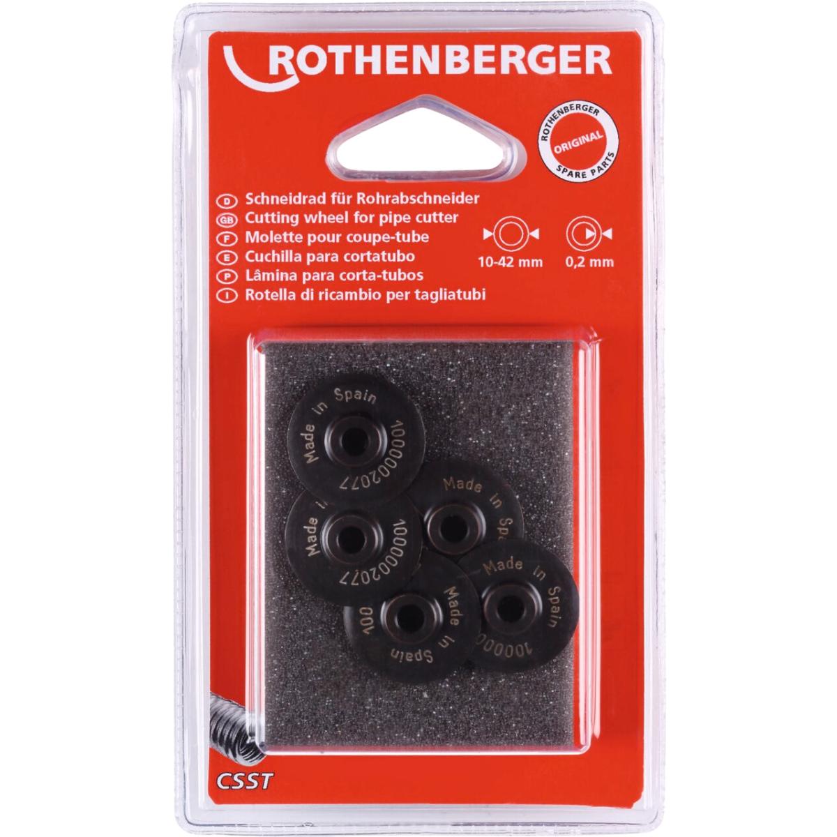 Rothenberger Schneidrad CSST Wellrohr, 5-Stück