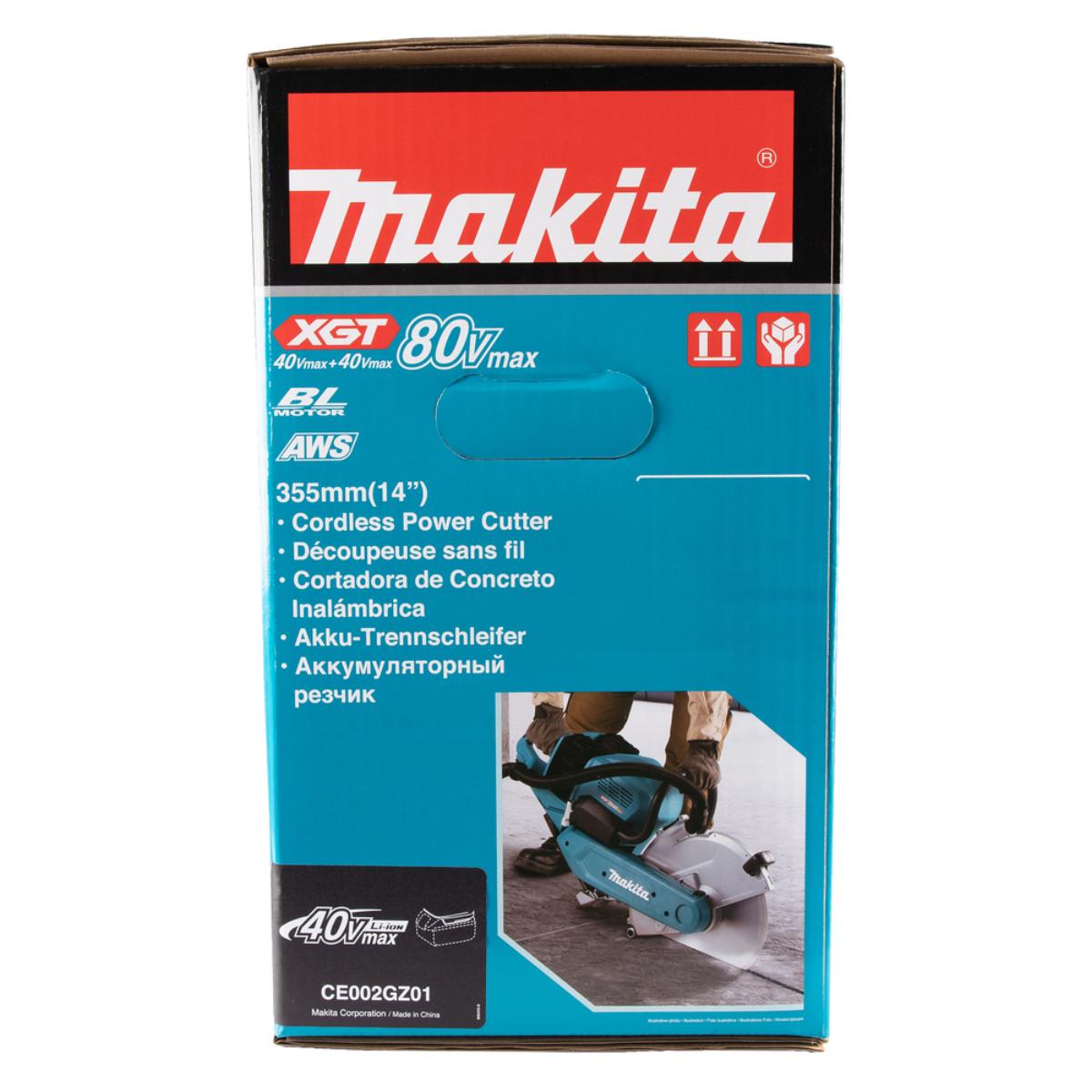 Makita Akku-Trennschleifer XGT - 2x40V max. - 355 mm - 127 mm - CE002GZ01