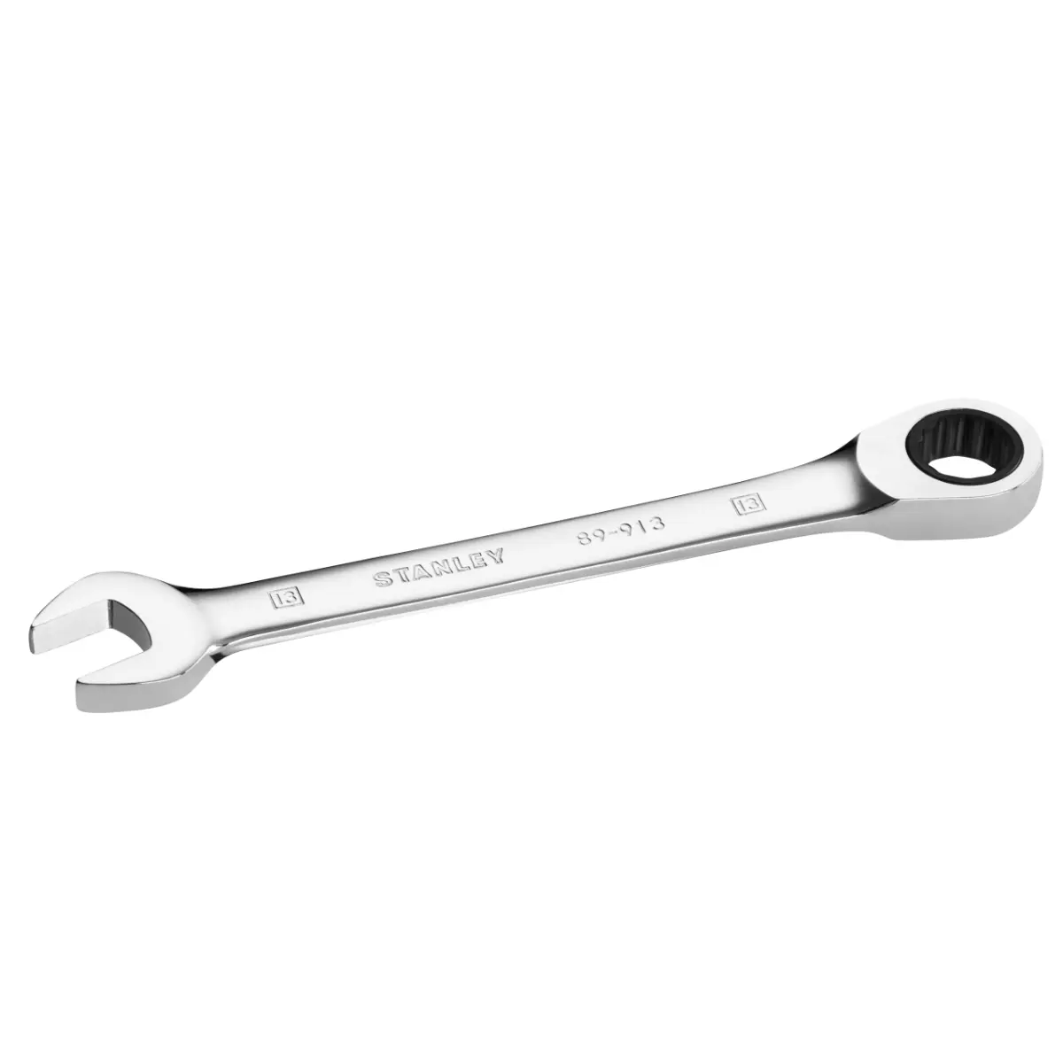 STANLEY Flacher Ringmaulschlüssel mit Ratsche 13 mm, 72 Zähne, 5° Betätigungswinkel