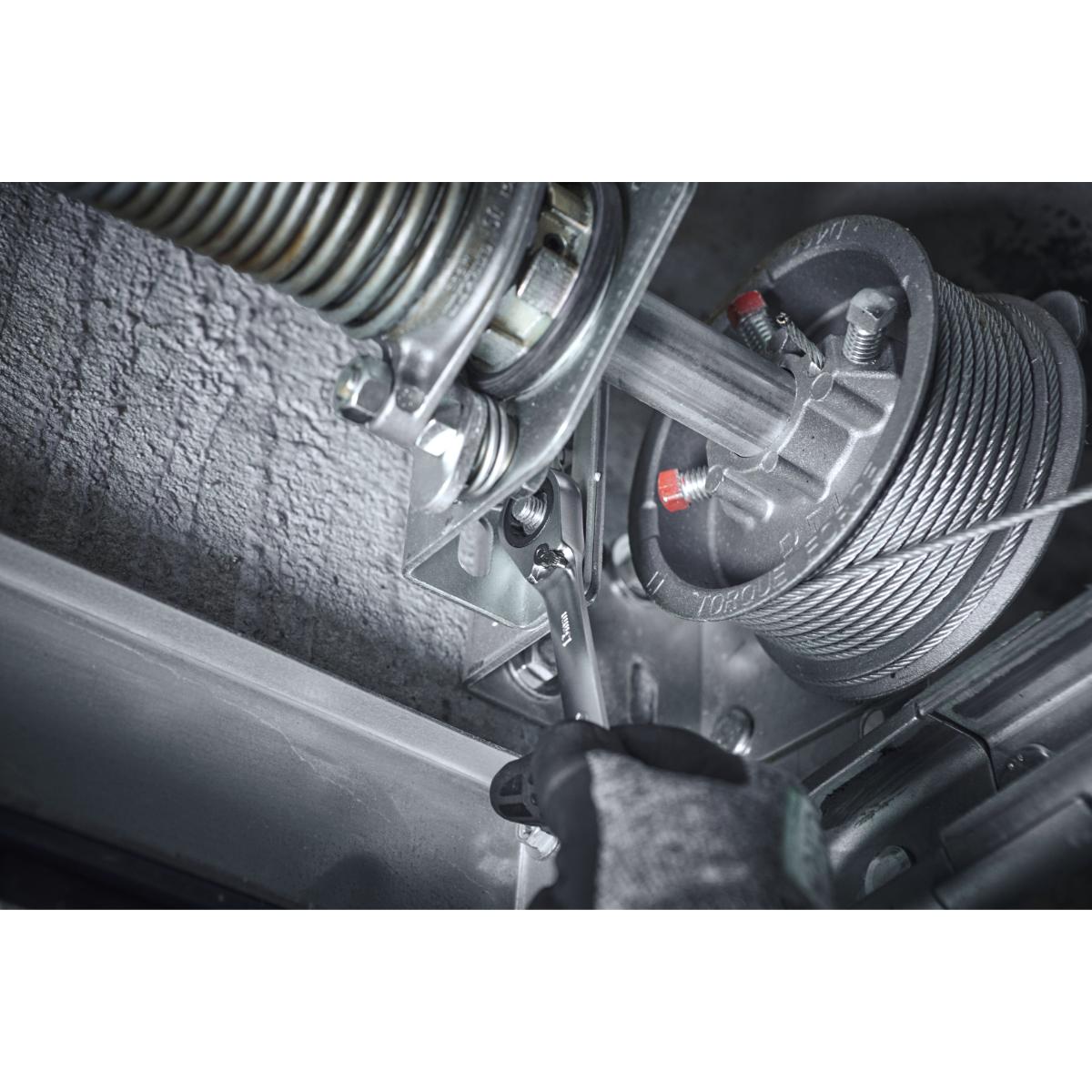 Wiha Ringratschen-Gabelschlüssel Set 12-teilges Set umschaltbar in Halter