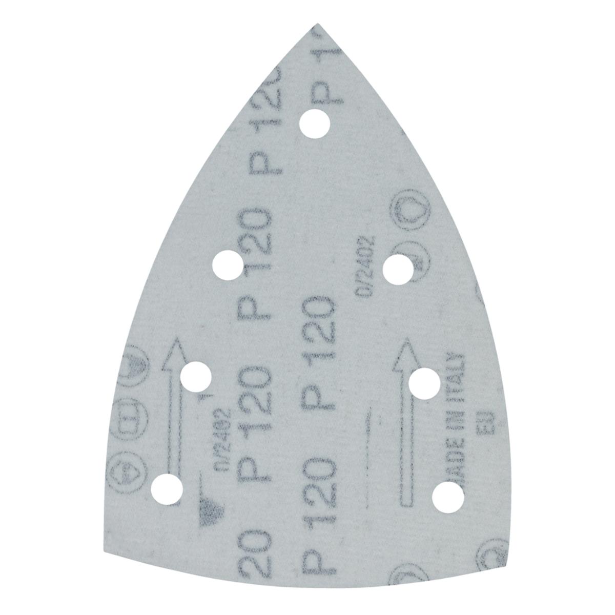 Makita Schleifpapier 100x150mm, Körnung A120,Klett, 7 Loch, 10 Stück
