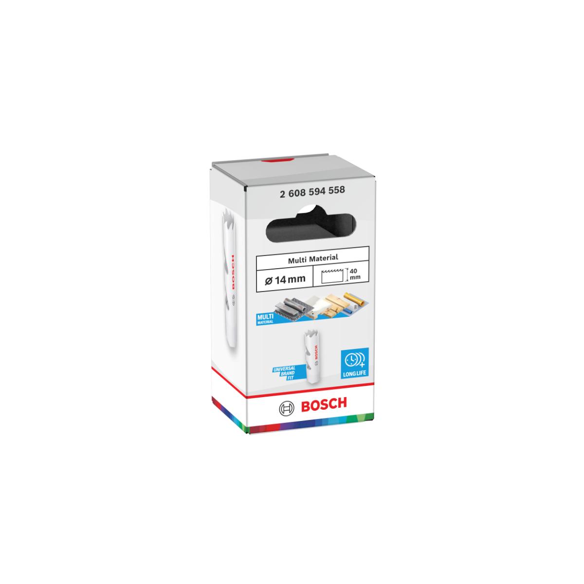 Bosch Multi Material Lochsäge mit Gewinde, 14 x 40 mm