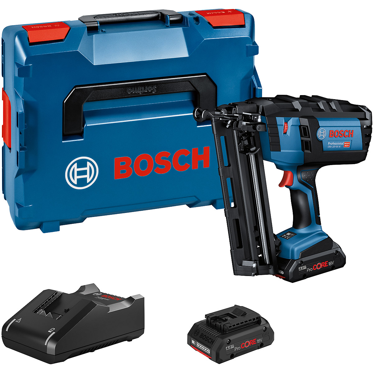 Bosch Akku-Nagler GNH 18V-64 M 2x4,0PC (L