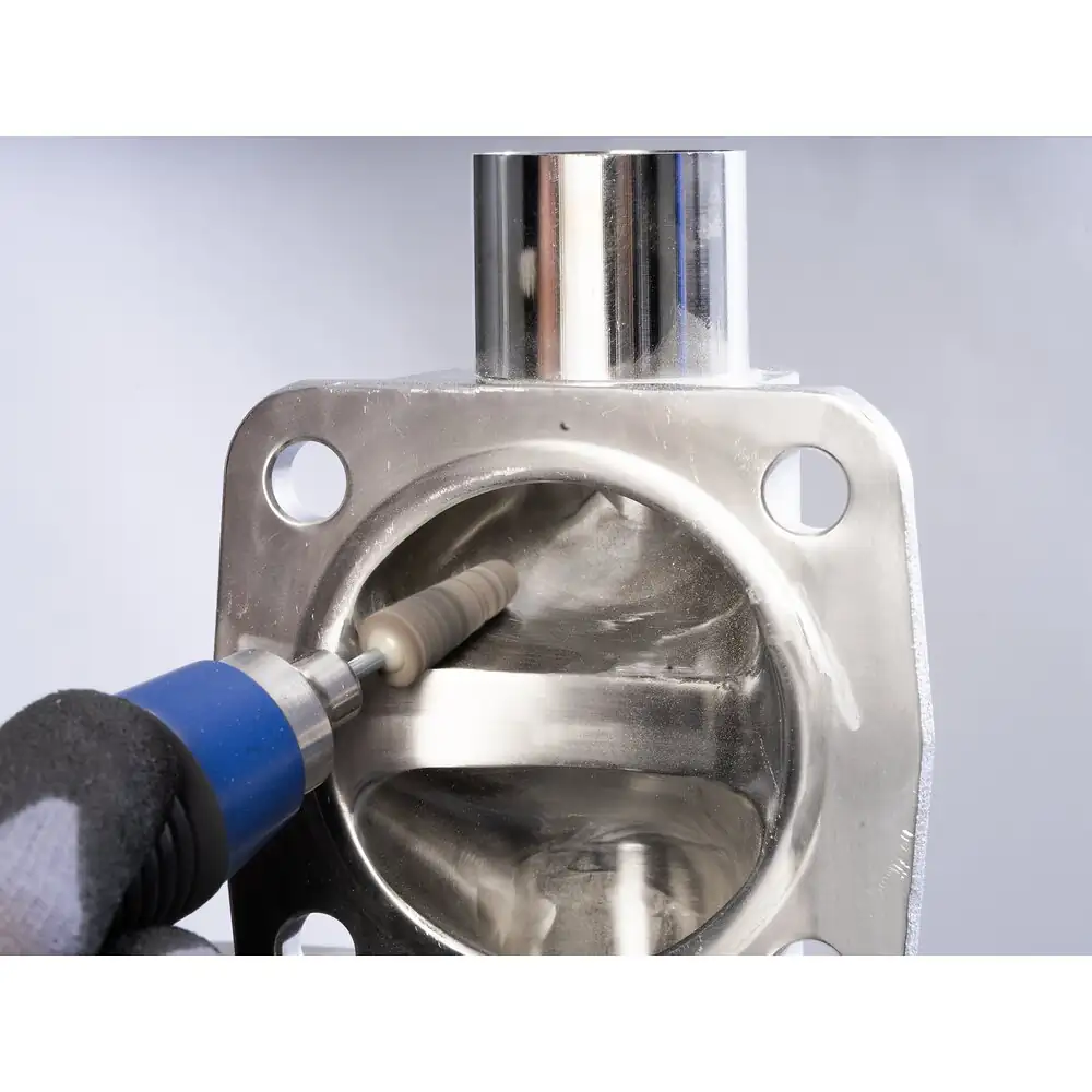 PFERD TOOLS POLINOX verpresster Vlies-Schleifstift Zylinderform PNER Ø 10x10 mm Schaft-Ø 3mm Mittelhart SIC Fein für Finish