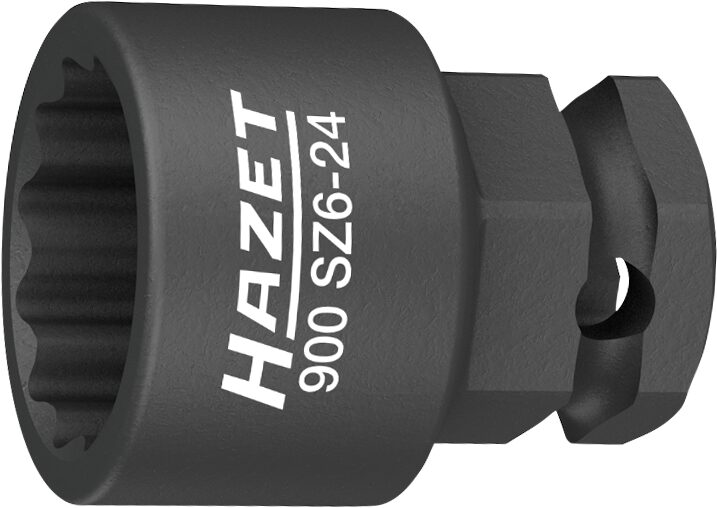 HAZET Douille à choc pour visseuse à choc, (1/2 pouce) double hexagone extérieur - Traction