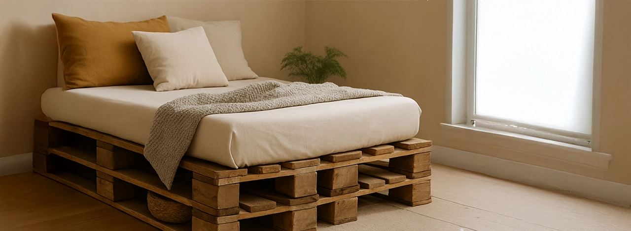 DIY: Bett aus Paletten selber bauen – einfache Anleitung
