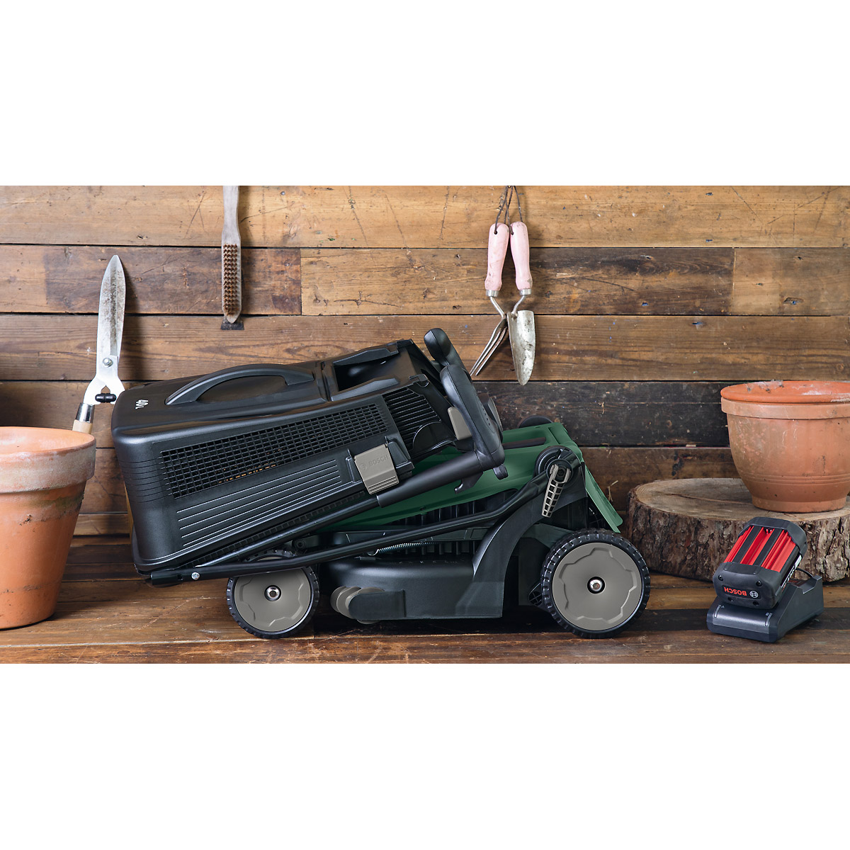 Bosch Akku-Rasenmäher EasyRotak 36-550, 2 x Akku 36V 2,0Ah