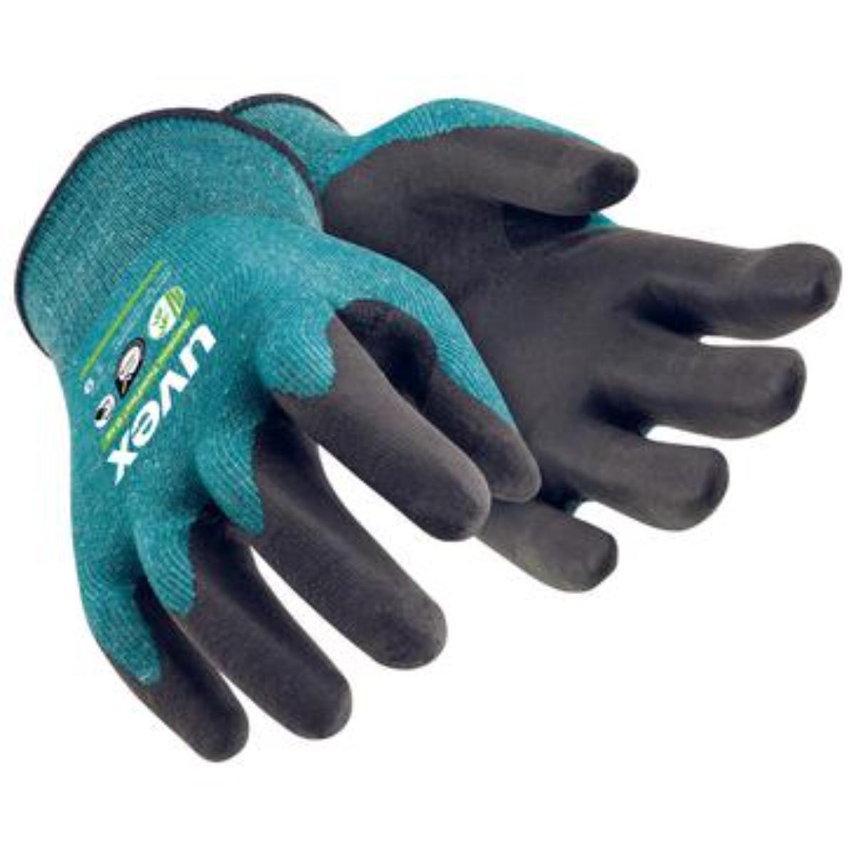 6009011uv Uvex Bamboo TwinFlex D xg Schnittschutzhandschuh (Touchscreen-Eignung) - 10 Paare