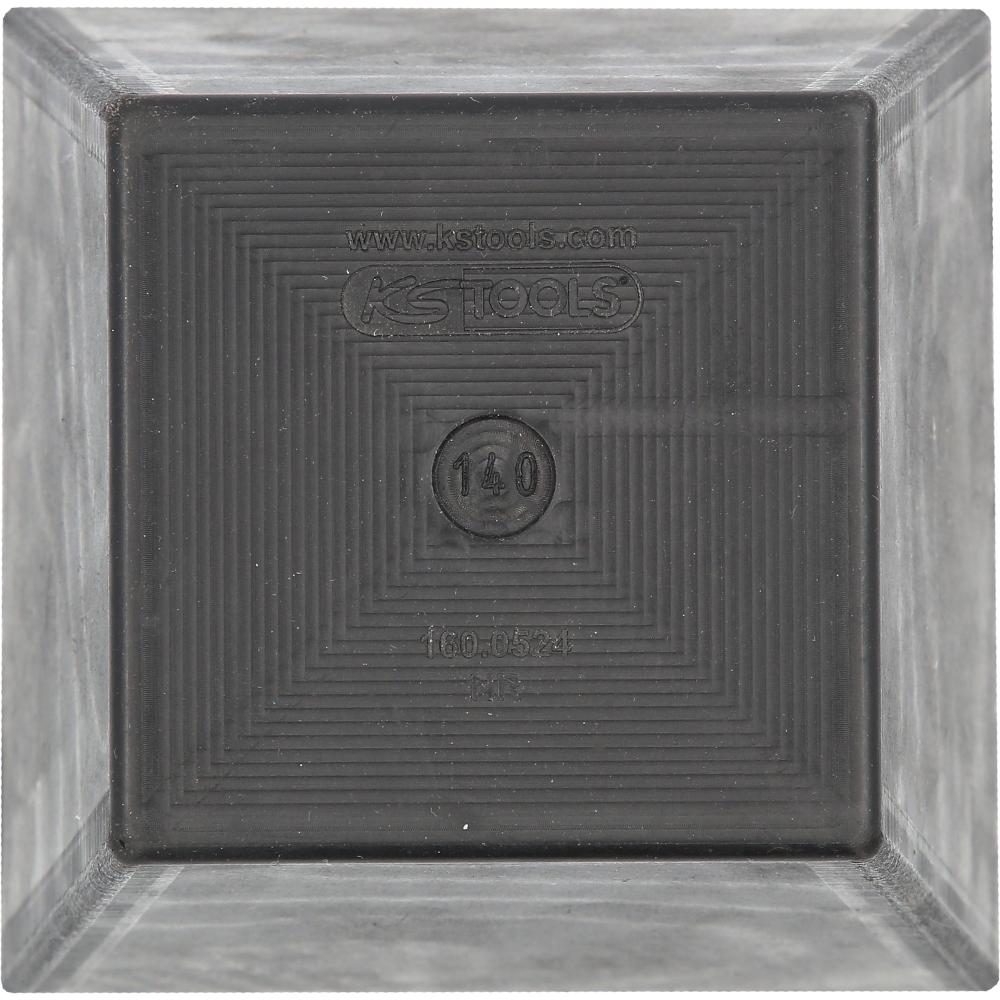 KS Tools Gummiauflage 22 für Hebebühnen, 150 x 150 x 140 mm