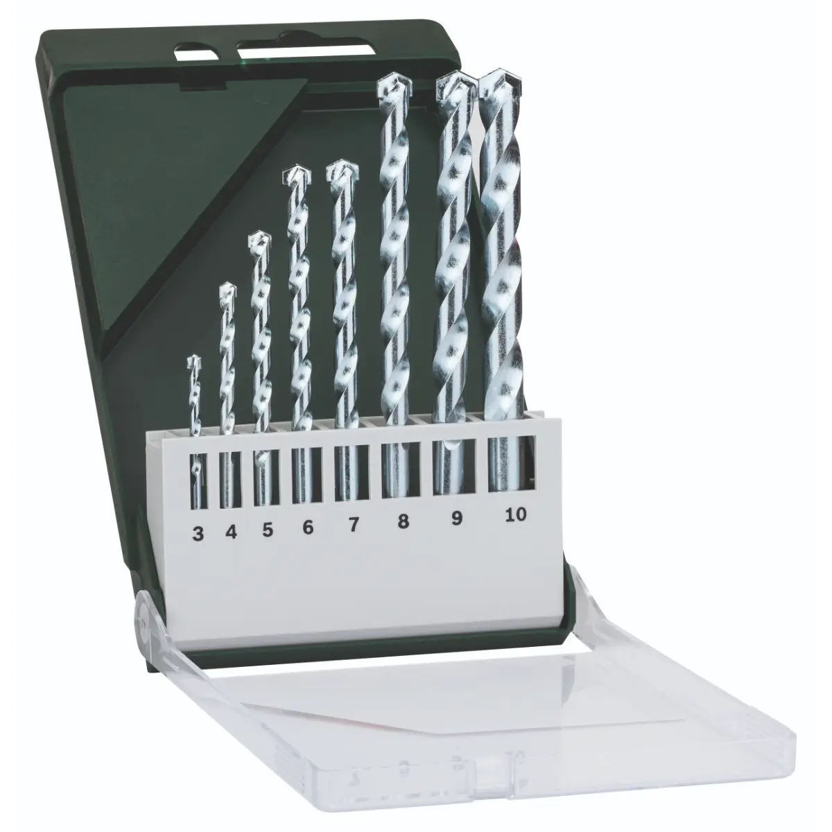 Bosch Steinbohrer-Set: 3x60, 4x75, 5x85, 6x100, 7x100, 8x120, 9x120, 10x120, 8-tlg.