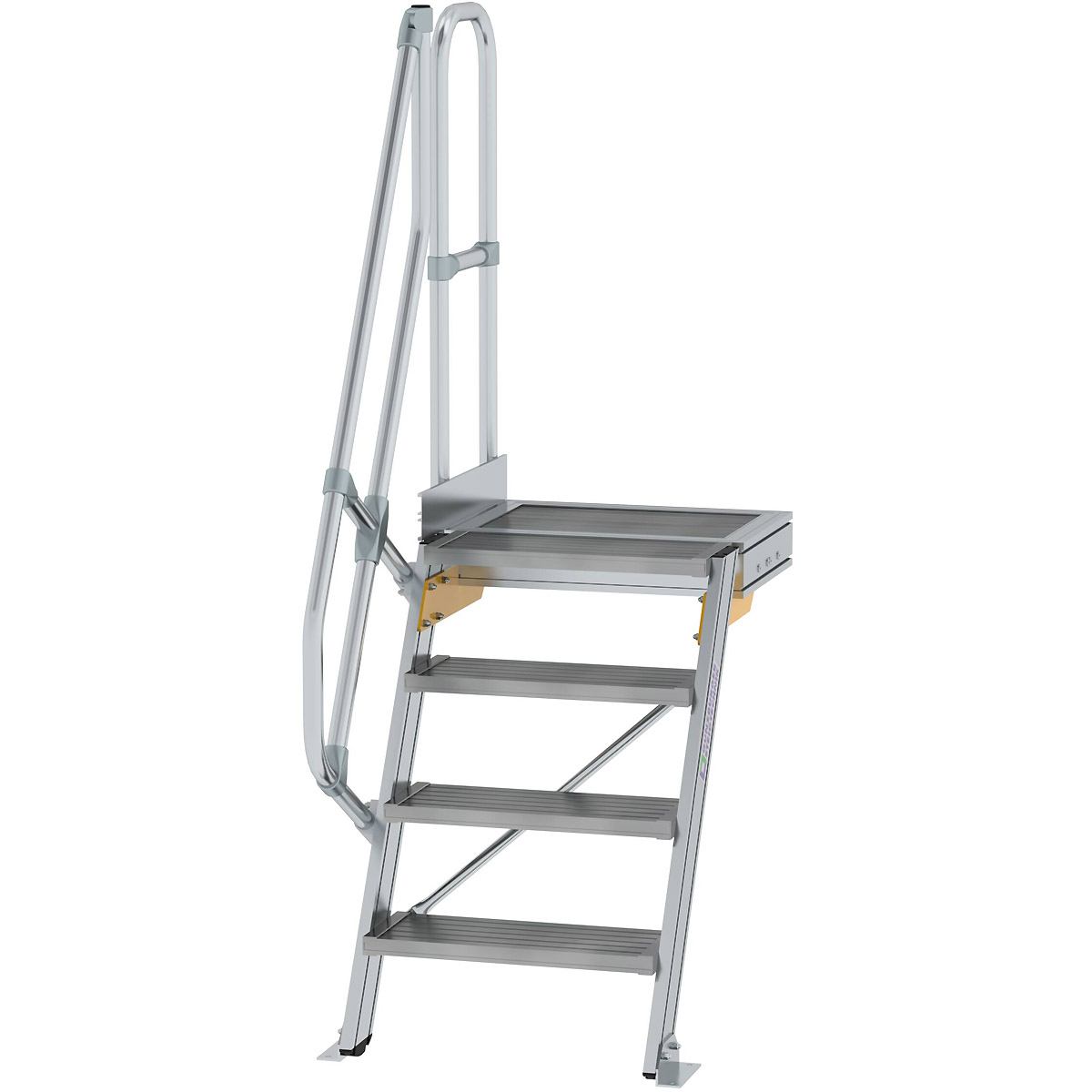 Munk Treppe mit Plattform 60° Stufenbreite 600 mm