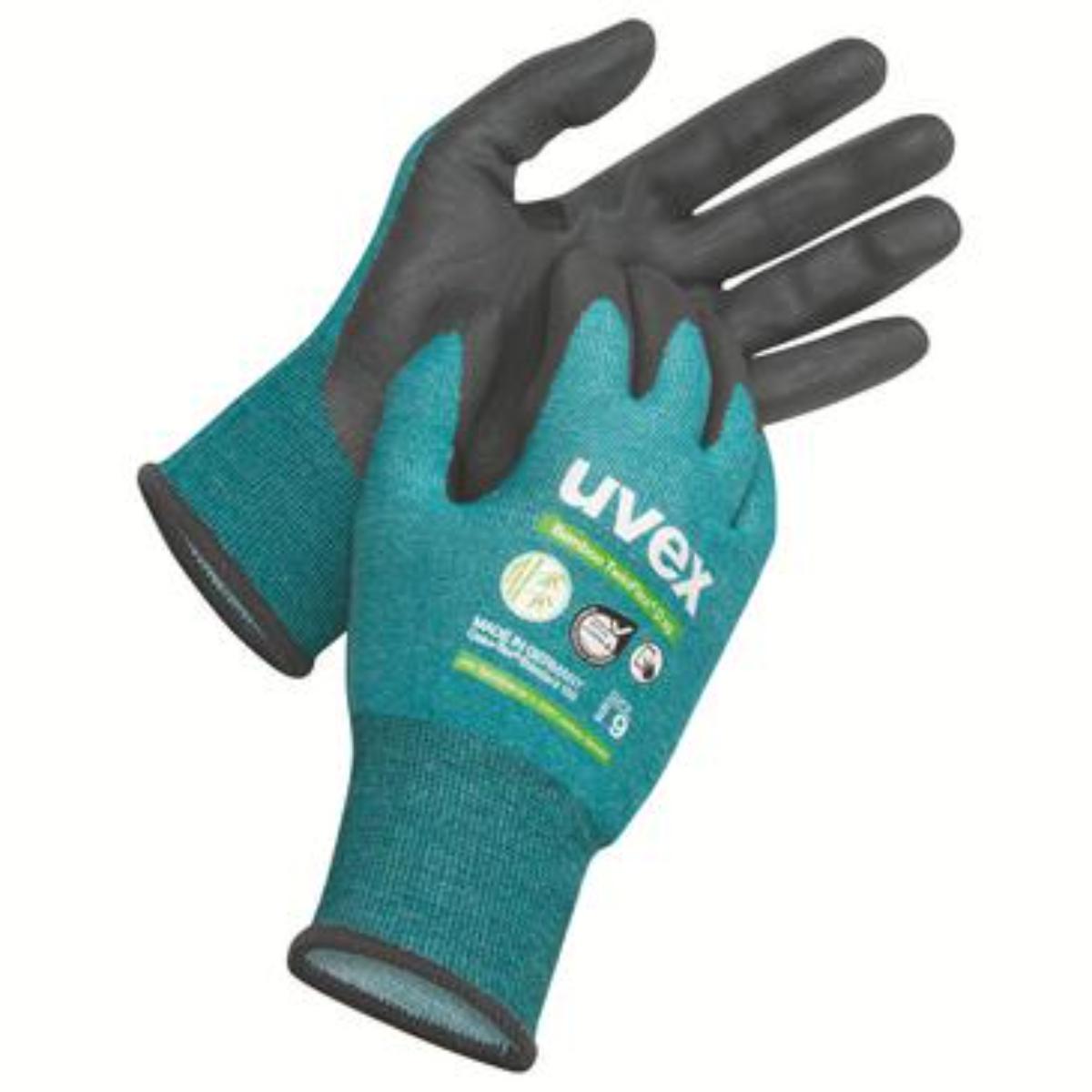 Uvex Bamboo TwinFlex D xg Schnittschutzhandschuh (Touchscreen-Eignung) - 10 Paare