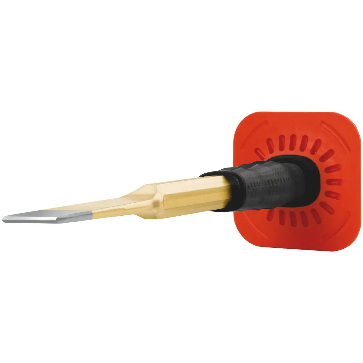 Rennsteig Schlitzmeißel mit Handschutz 30 x 300 mm, 8-kant 18 mm, poliert