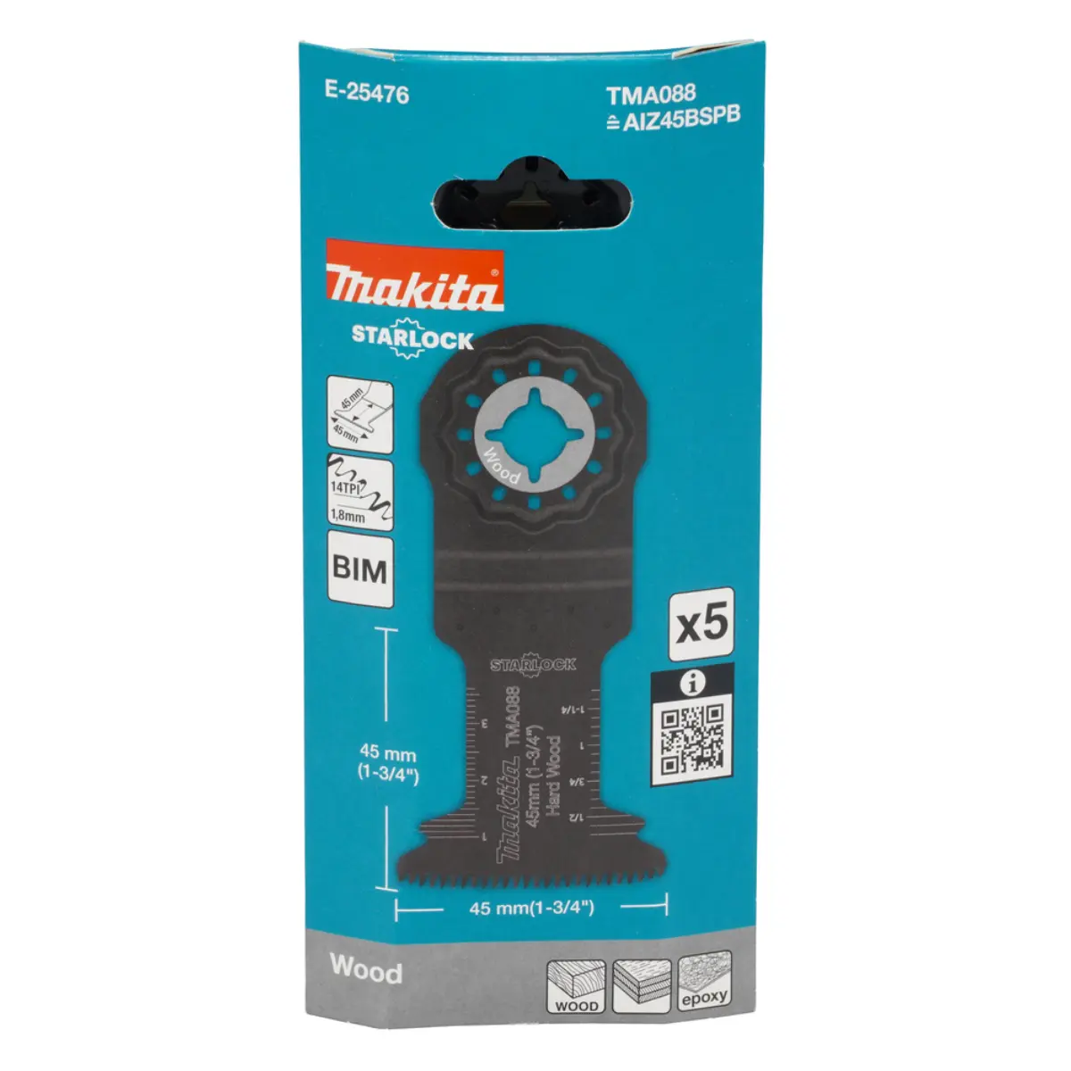 Makita Tauchsägeblatt 45mm TMA088 5Stk. - E-25476