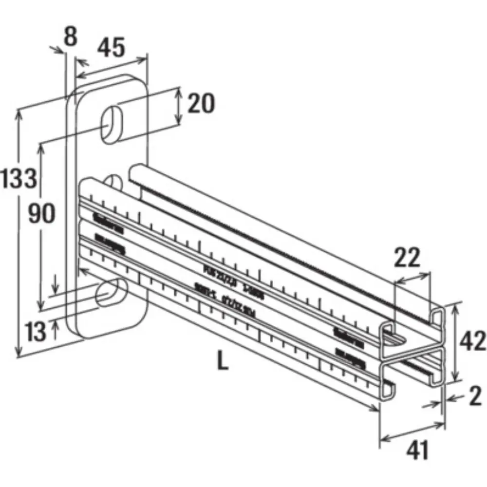 Fischer Auslegerkonsole FCA 21D - 300