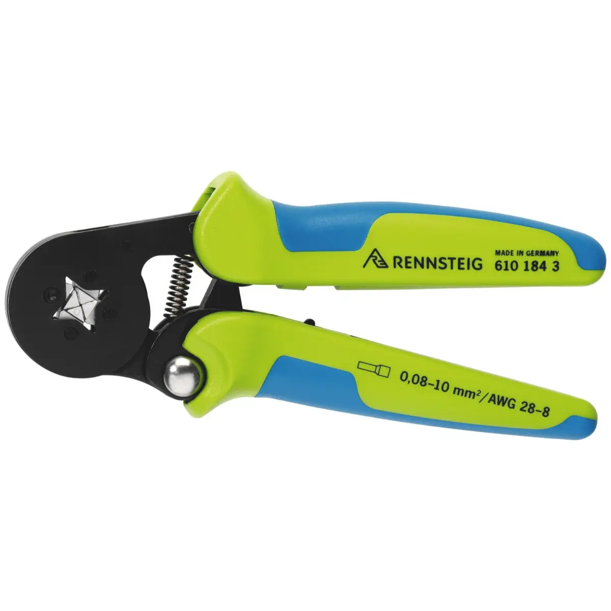 Rennsteig Aderendhülsencrimpzange PEW 8.184 für 0,08 - 10,0 mm², brüniert