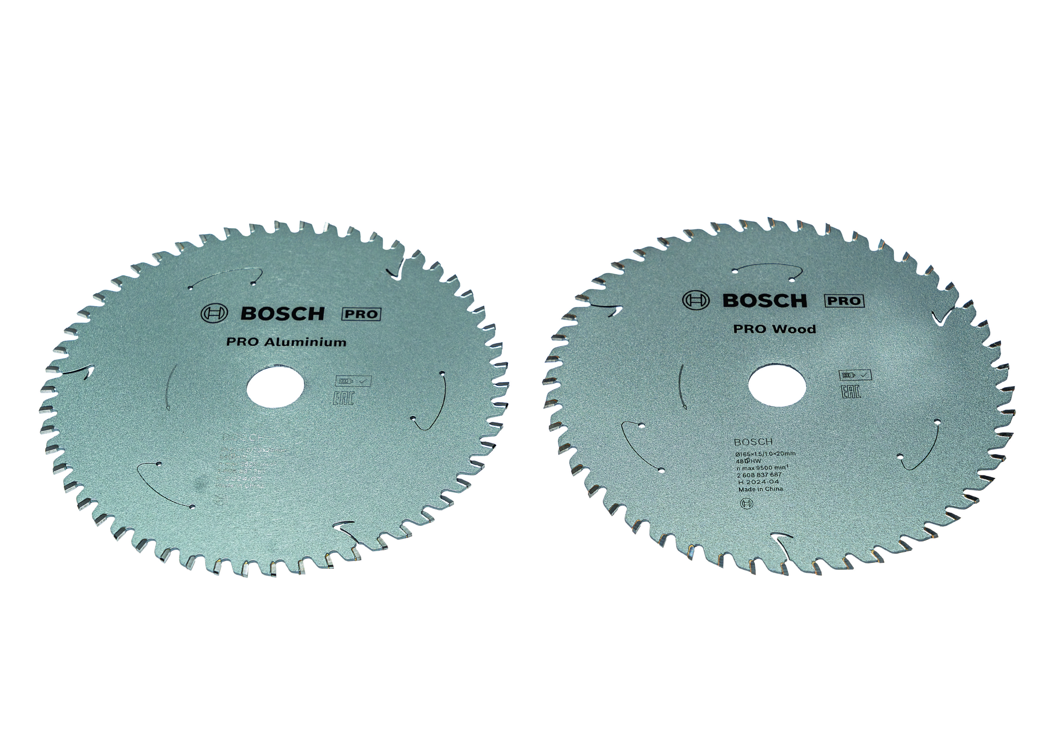 Bosch PRO kreissägeblätter Holz+Alu KSB, 165mm, 2er Pack
