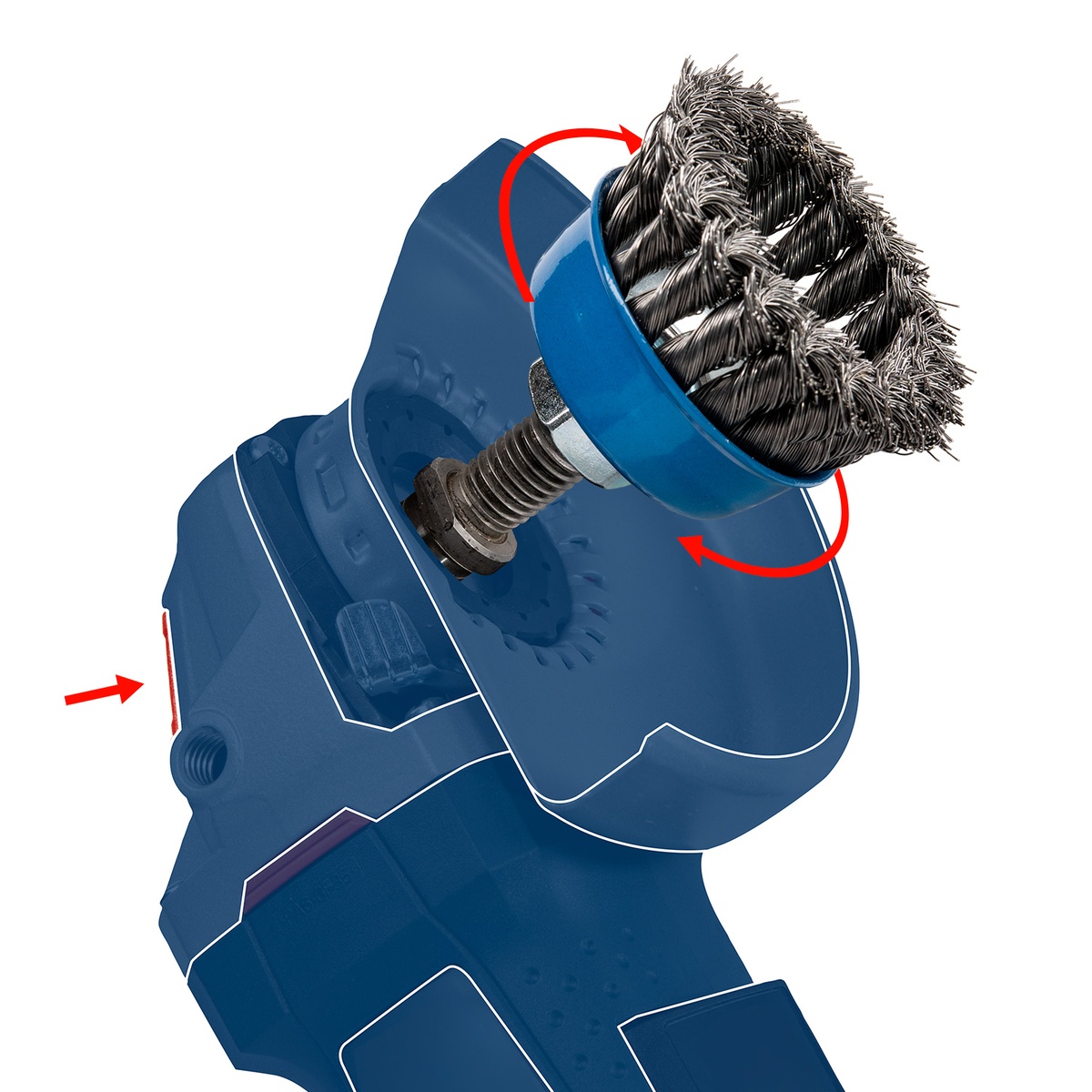 Bosch Metal clean Kegelbürste, 100 x 0,5 mm, M14, gewellt