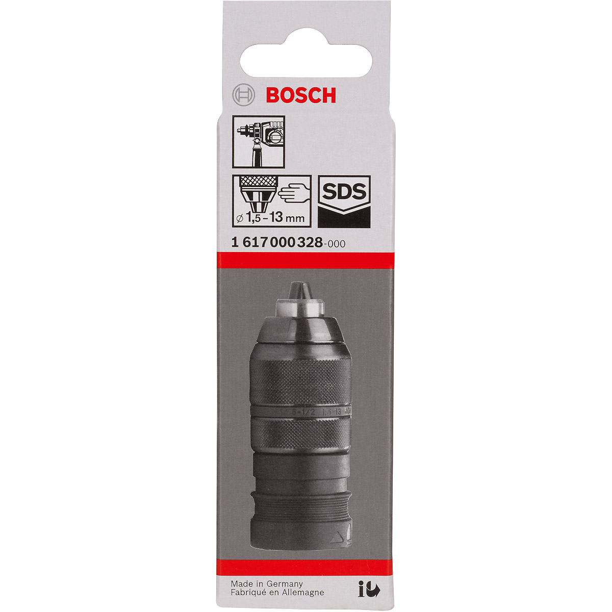 Bosch Schnellspannbohrfutter mit Adapter, 1,5 - 13 mm, SDS plus, GBH 2-24DFR/PBH 240