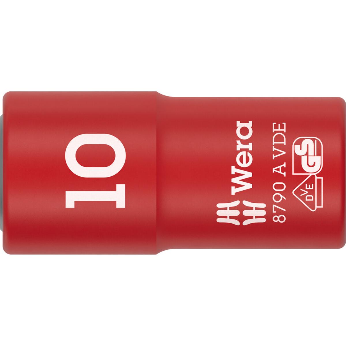 Wera 8790 A VDE Zyklop-Steckschlüsseleinsatz, isoliert, mit 1/4 zoll-Antrieb, 10 x 41 mm