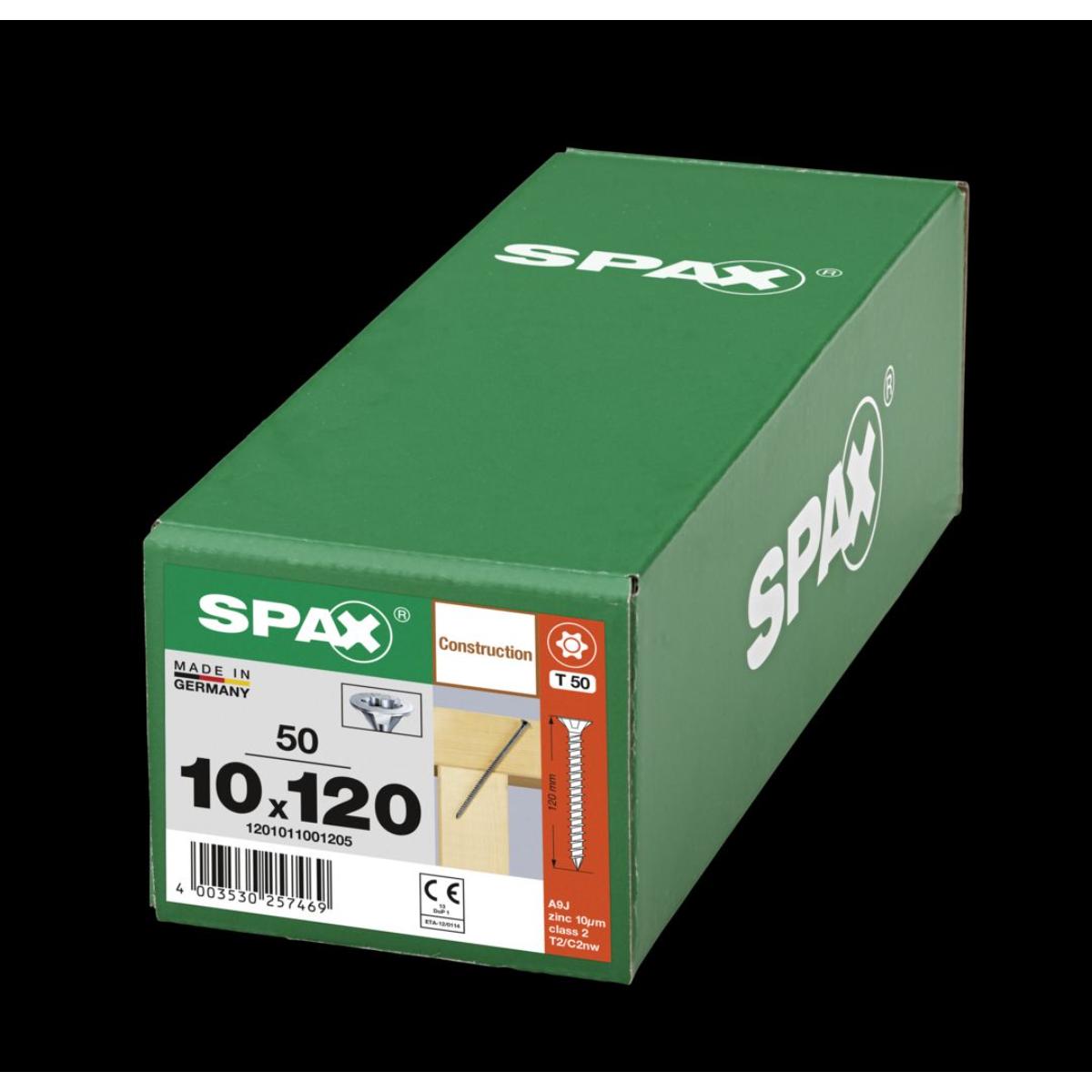 SPAX-S Senkmultikopf T-Star Plus T50 Vollgewinde Cut WIROX, 50 Stück