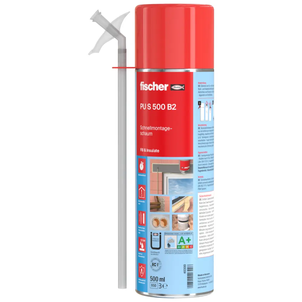 Fischer Schnellmontageschaum PU S 500 B2