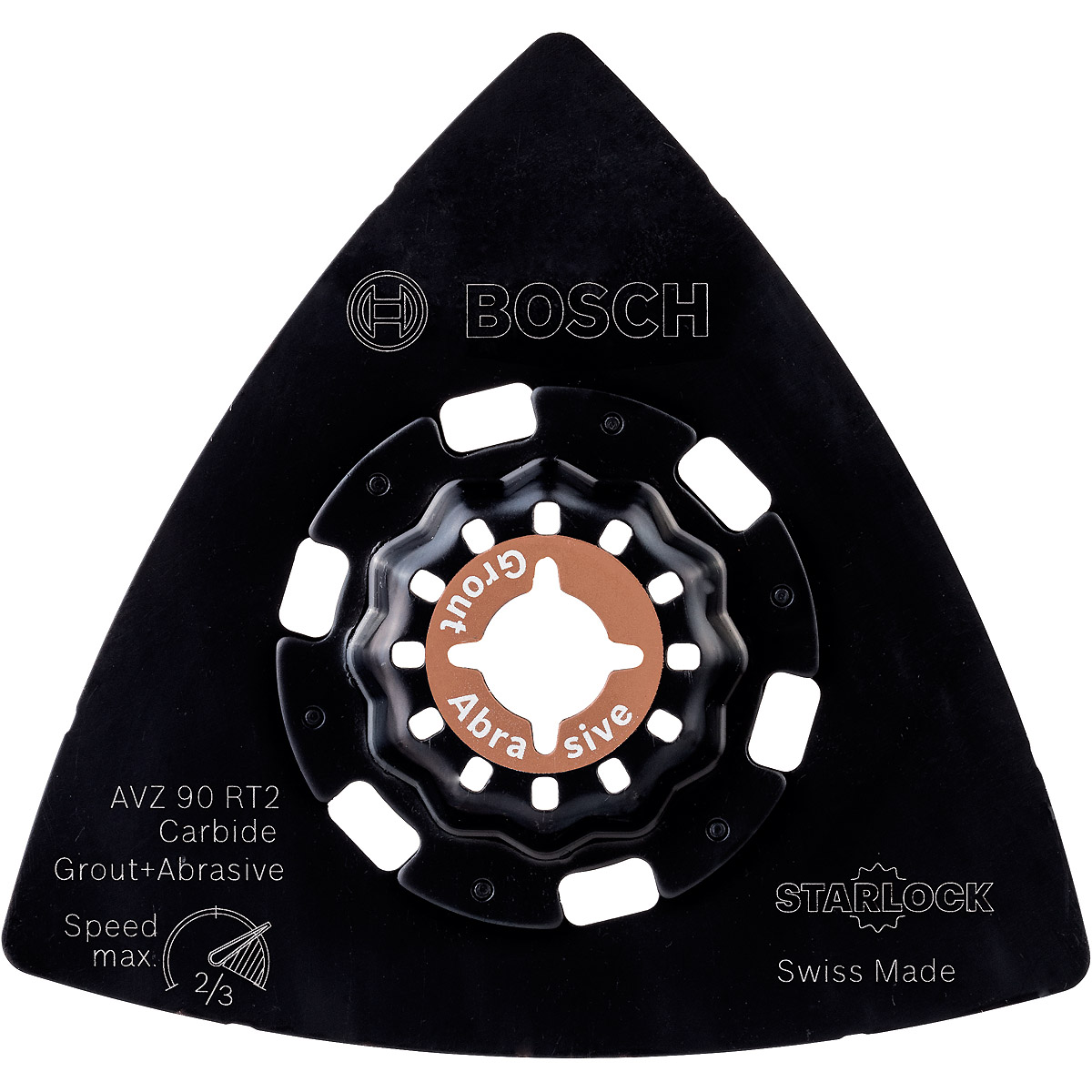 Bosch Schleifplatte für Multitool AVZ 90 RT2 Carbide Sanding, Körnung 20, 1er Pack