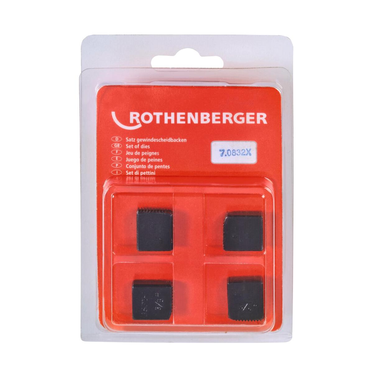 Rothenberger SC Schneidbacken, BSPT R - 4 Stück