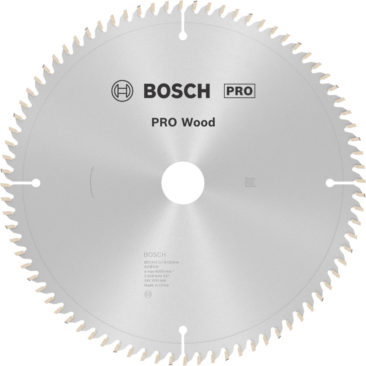 Bosch PRO Kreissägeblatt Optiline Wood für Kapp- und Gehrungssäge ø 254 mm