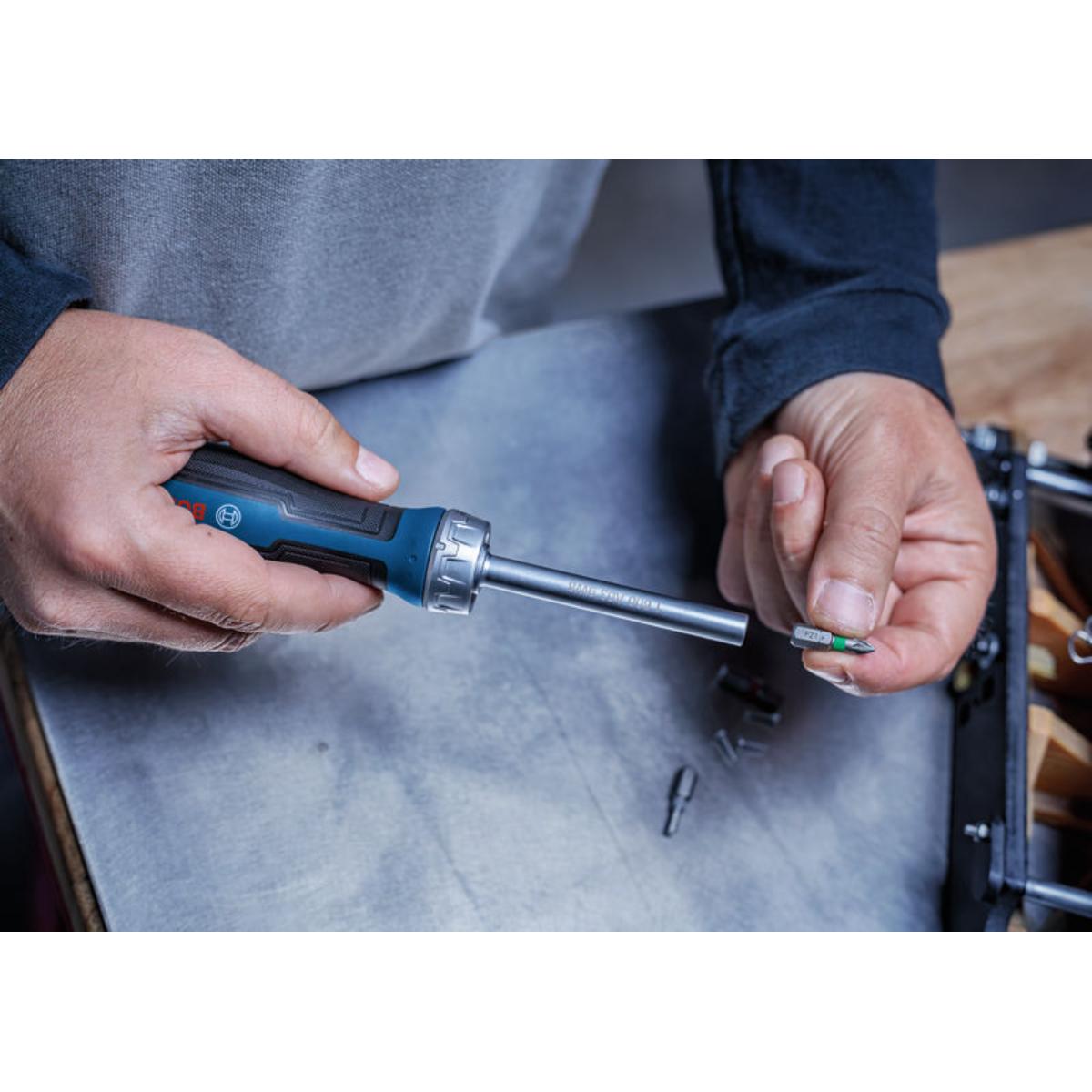 Bosch Bit-Ratschenschraubendreher, 18 Bits