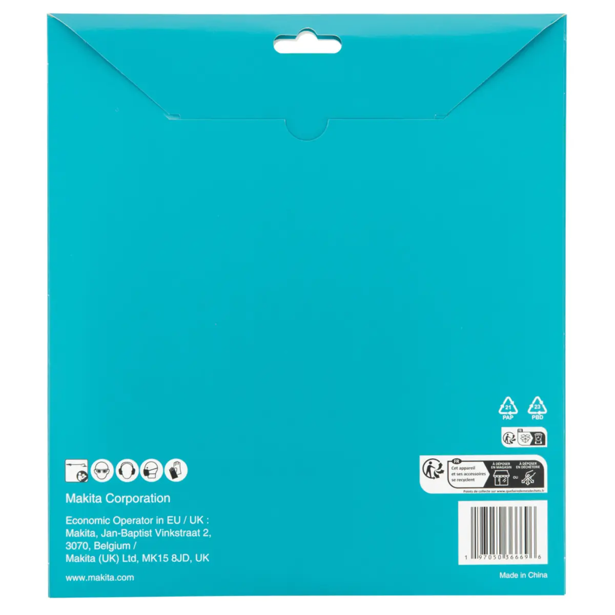 Makita Schleiftellerschutz 210mm Klett - D-82264