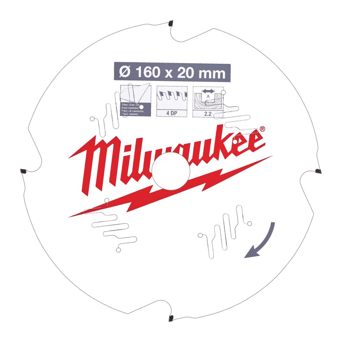 Milwaukee - Kreissägeblatt 160/20mm 4Z Diamant - 4932471293